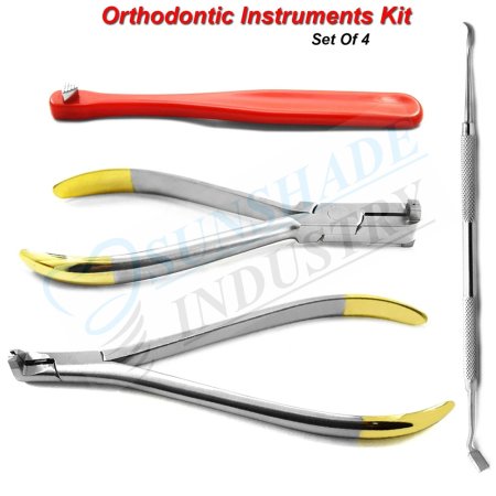 Orthodontic Dental Band Pusher Scalers Distal End Cutter Flush TC Step Pliers